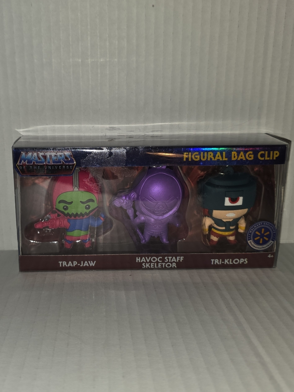 NIB Masters of the Universe Figural Bag Clip 3-Pack - Purple, Green, Teal